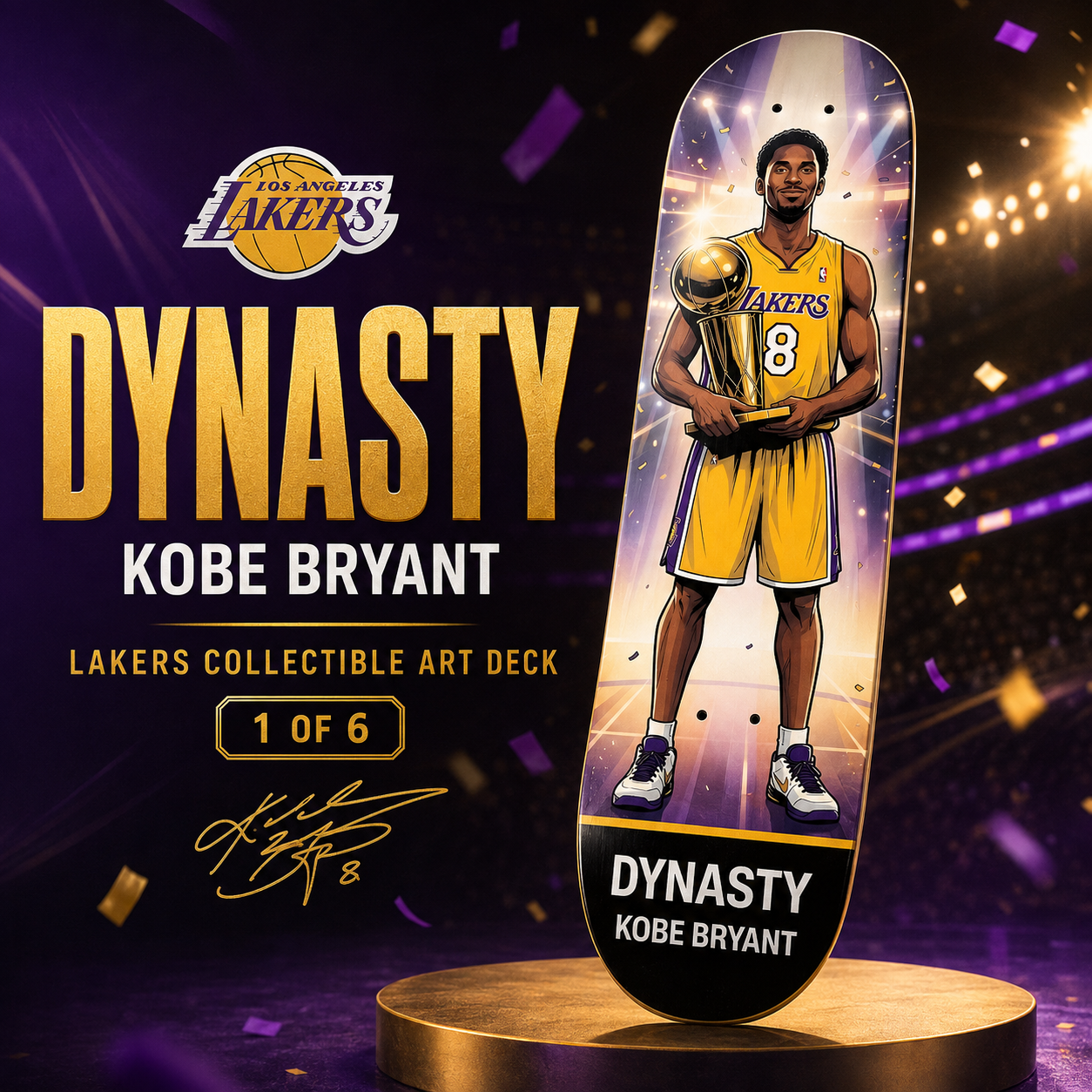 LA Basketball The Dynasty- Customized Skateboard