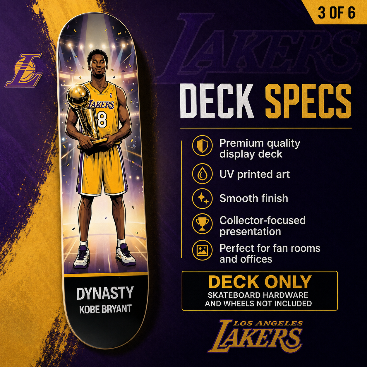 LA Basketball The Dynasty- Customized Skateboard