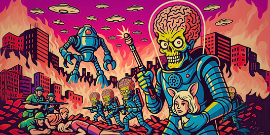 Mars Battle- Custom Canvas Wall Art