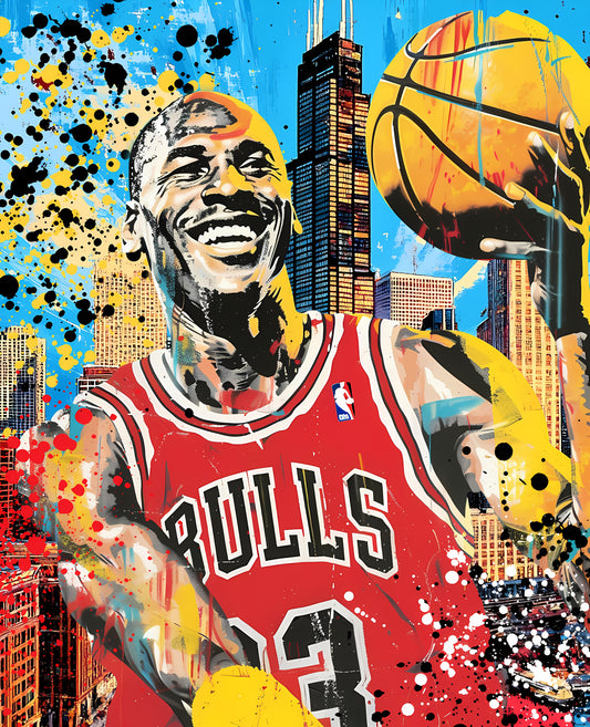 Bulls 23- Custom Canvas Wall Art