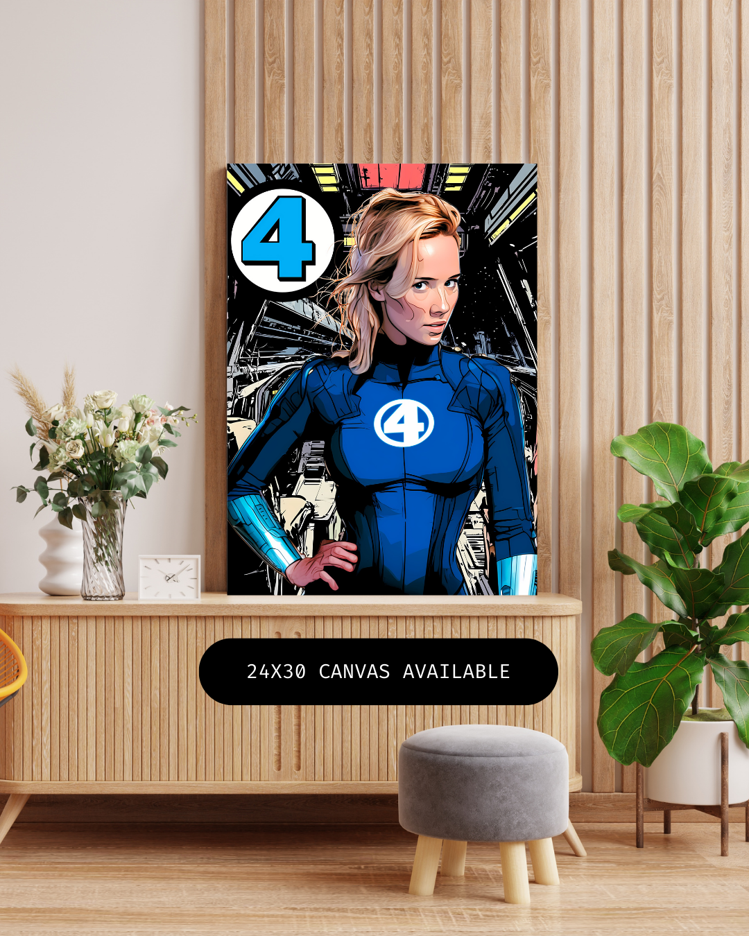Invisible Lady- Custom Canvas Wall Art