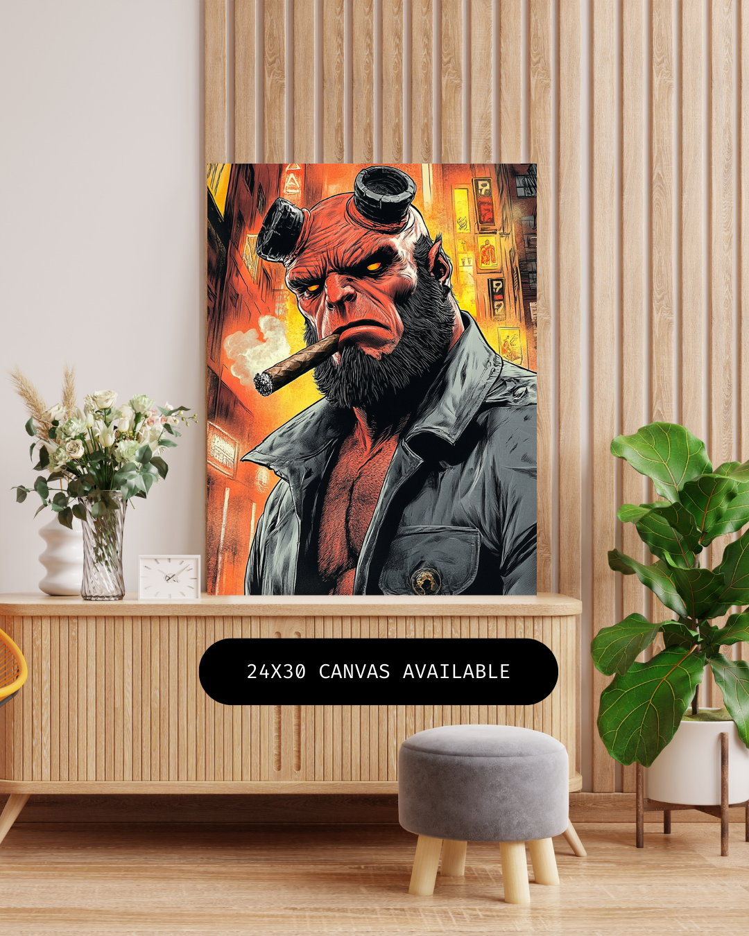 Demon Boy- Custom Canvas Wall Art