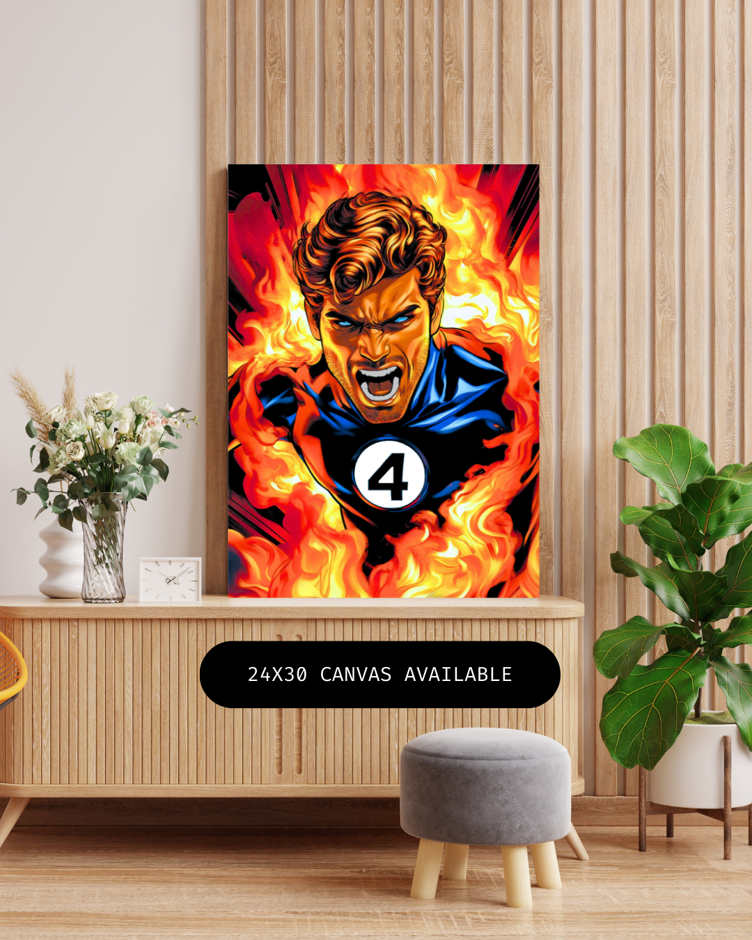 Hot Head- Custom Canvas Wall Art