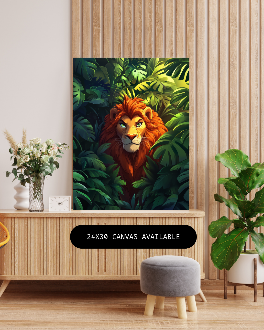 King Lion- Custom Canvas Wall Art