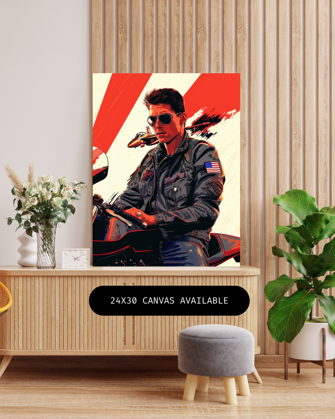 Jet Fighter- Custom Canvas Wall Art