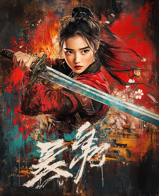 Woman Warrior- Custom Canvas Wall Art
