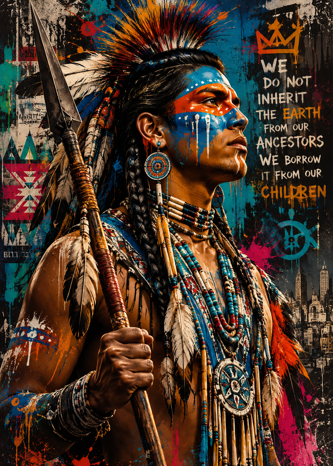 NATIVE AMERICAN- Custom 5x7