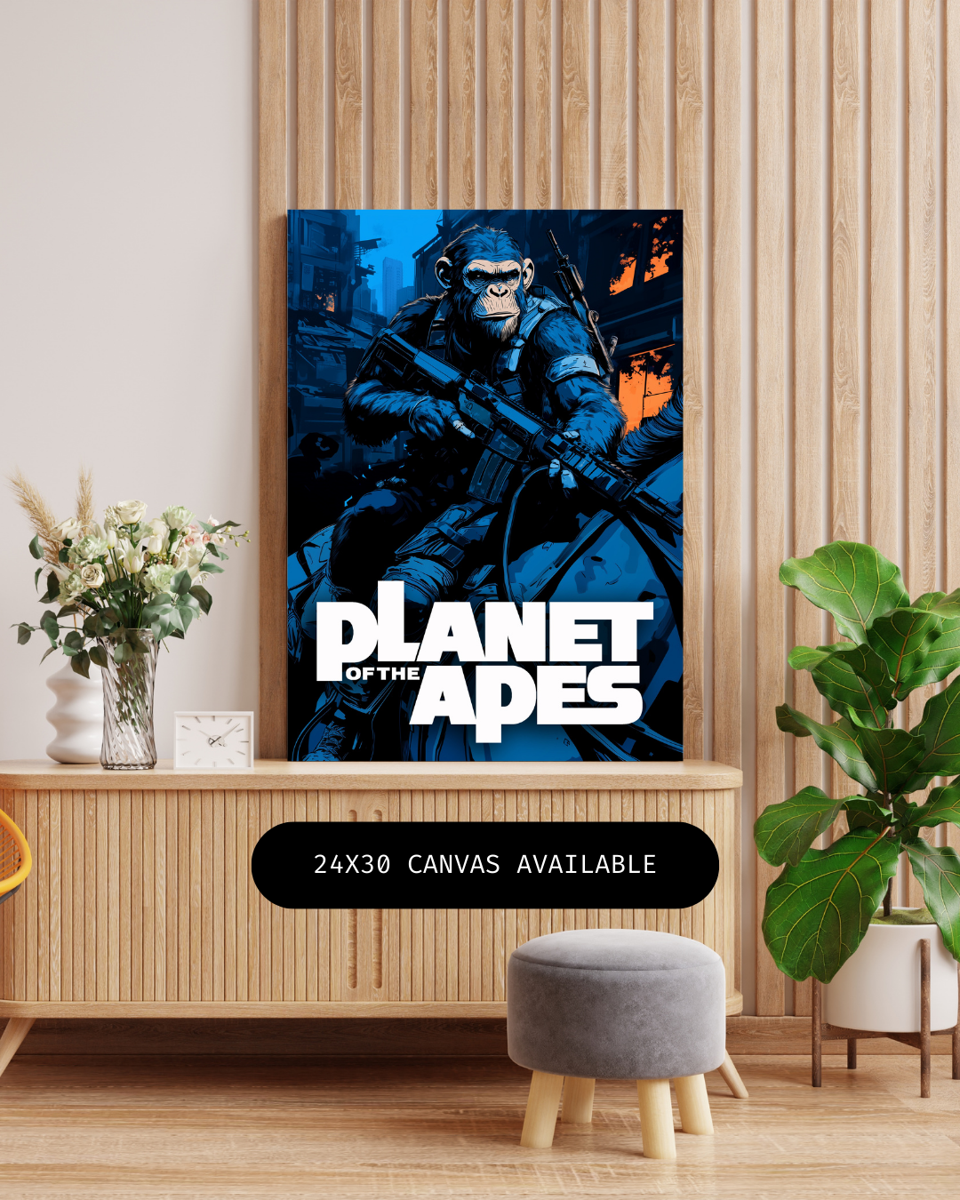 Smart Apes- Custom Canvas Wall Art