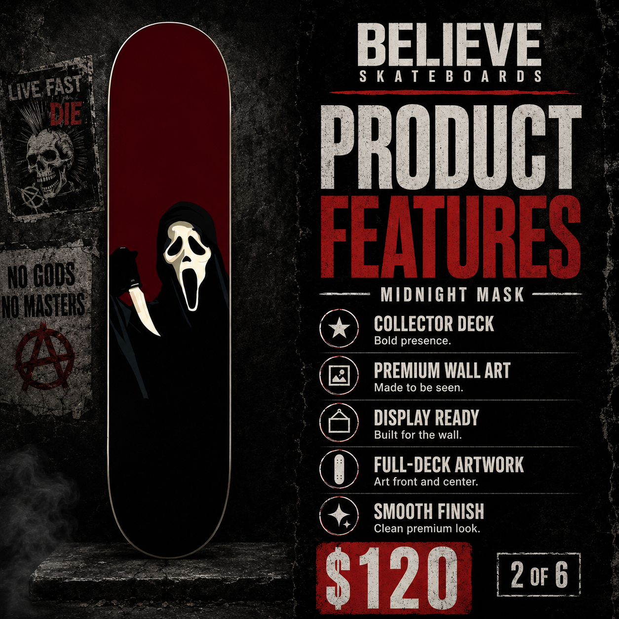 Stab Killer 3 - Customized Skateboard
