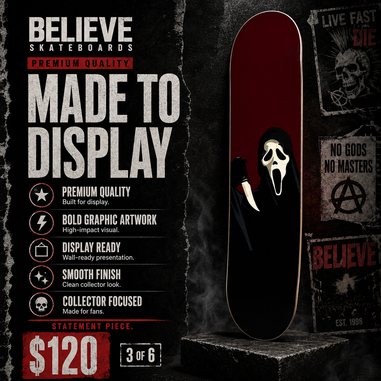 Stab Killer 3 - Customized Skateboard
