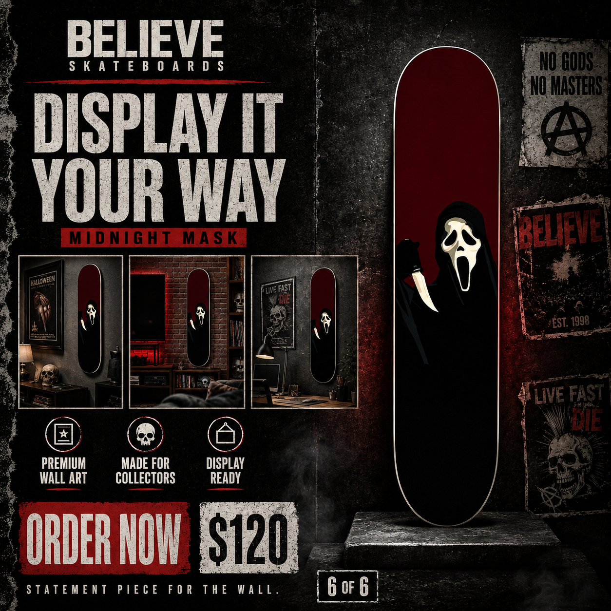 Stab Killer 3 - Customized Skateboard