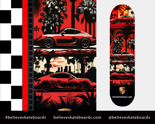 Porsche- Custom Skateboard
