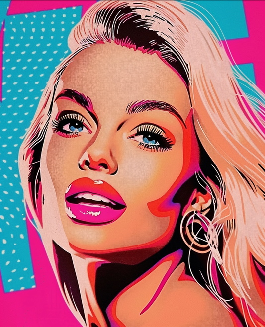 Pink Doll- Custom Canvas Wall Art
