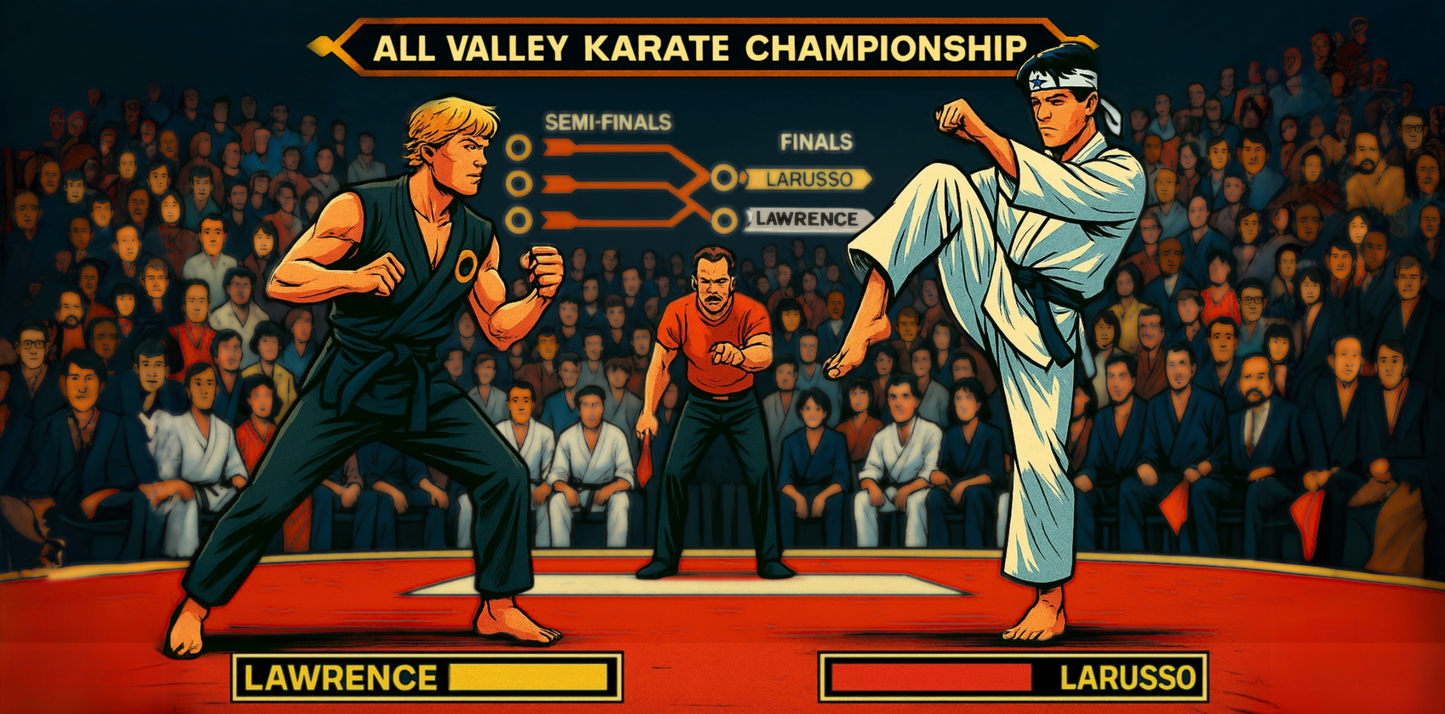 Karate Battle- Custom Canvas Wall Art