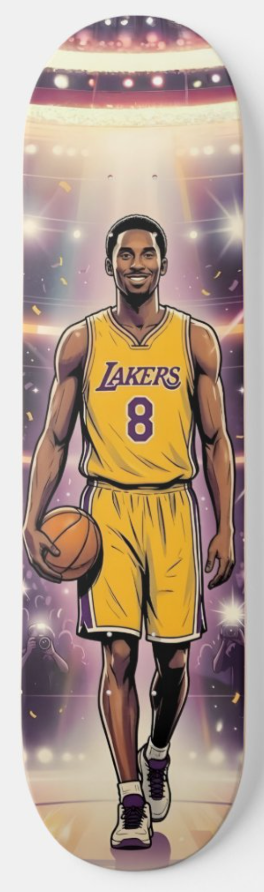 Kobe Bryant Number 8 Lakers — Skateboard Deck