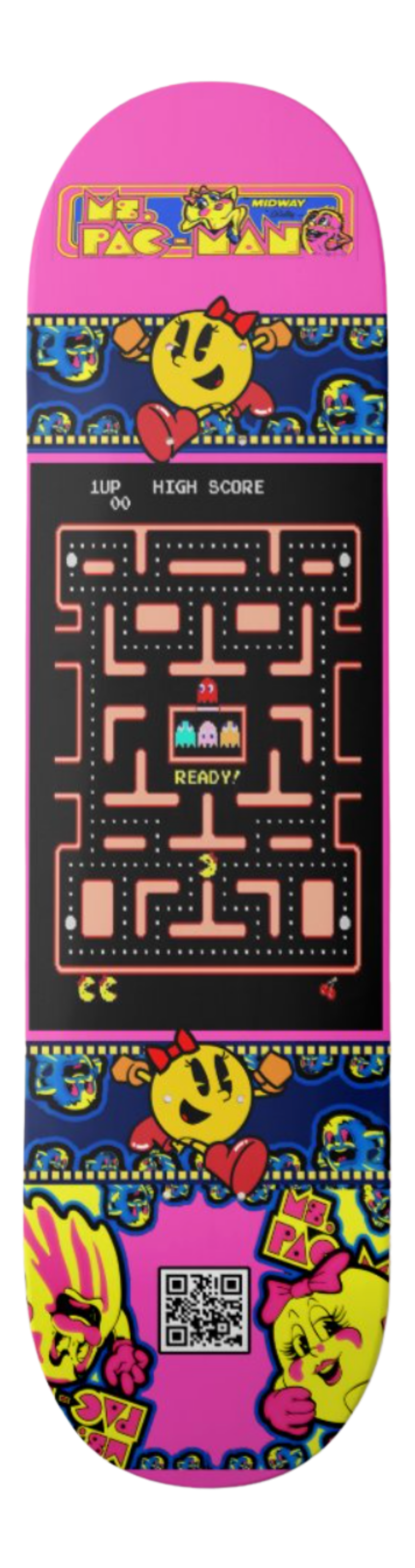 Ms Pac Man- Skateboard