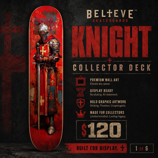 Templar Knight 1 - Customized Skateboard