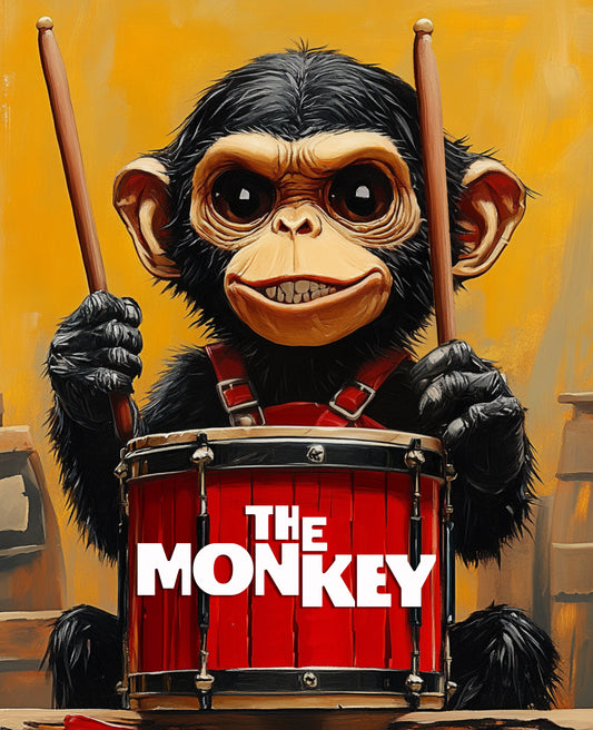 Monkey Drummer- Custom Canvas Wall Art