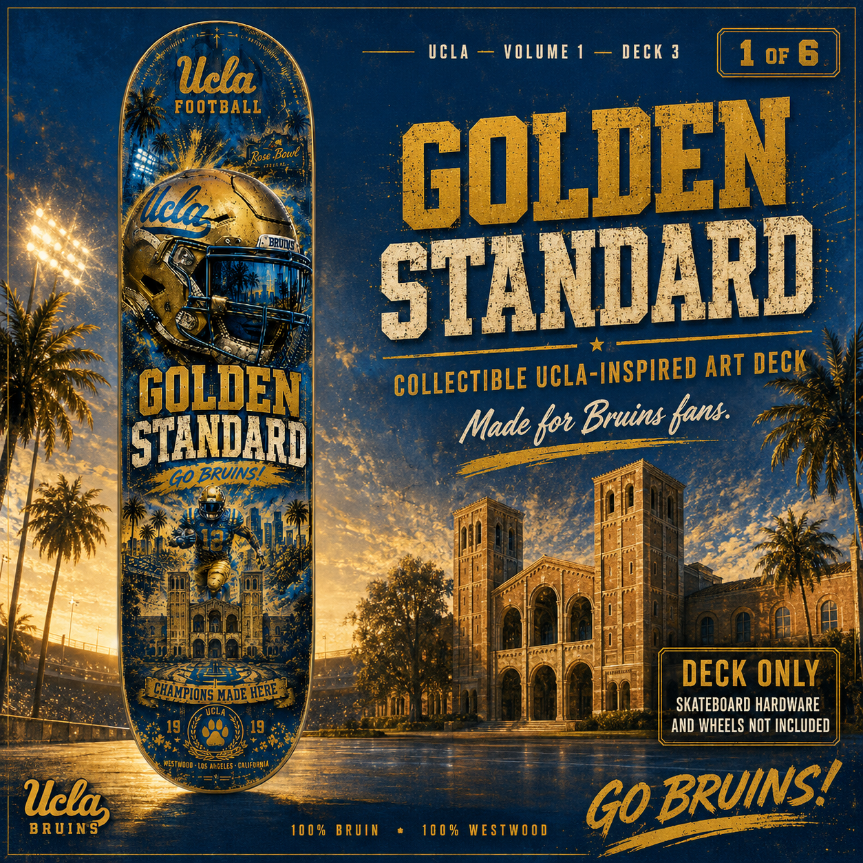 Golden Standard- Customized Skateboard