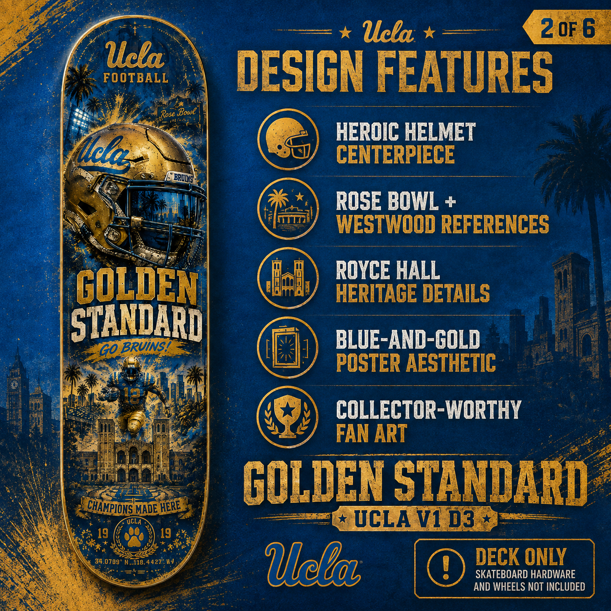 Golden Standard- Customized Skateboard