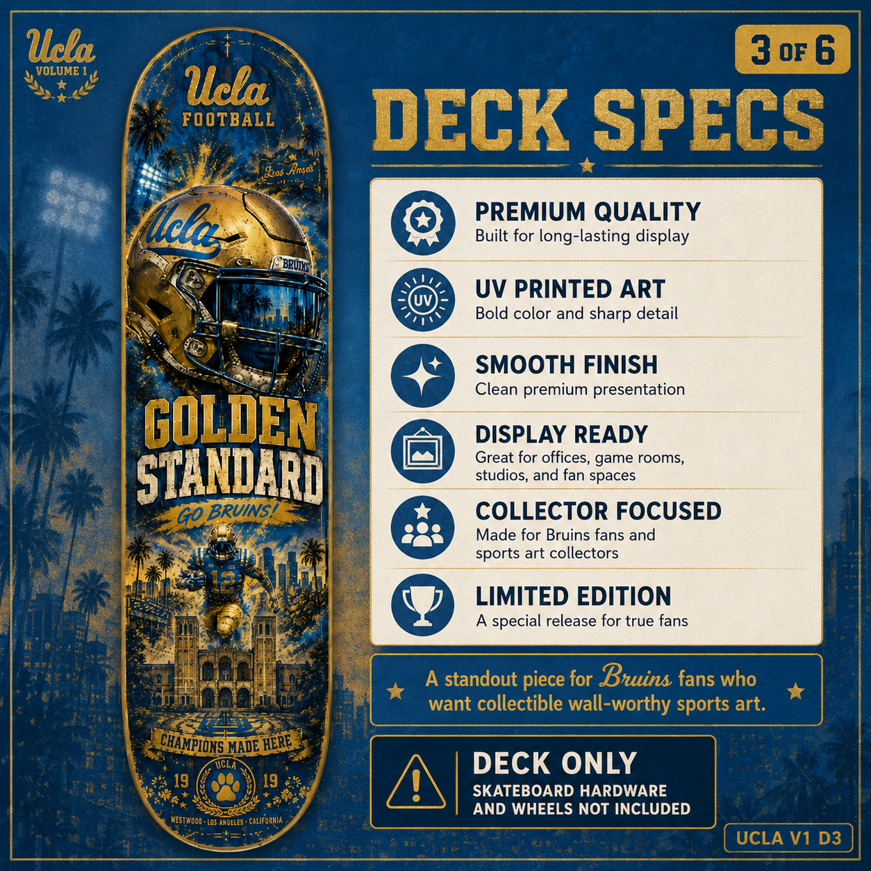 Golden Standard- Customized Skateboard