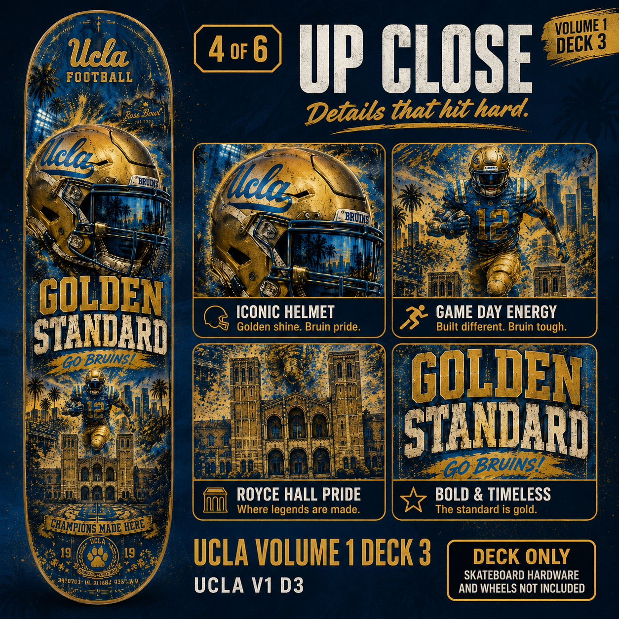 Golden Standard- Customized Skateboard