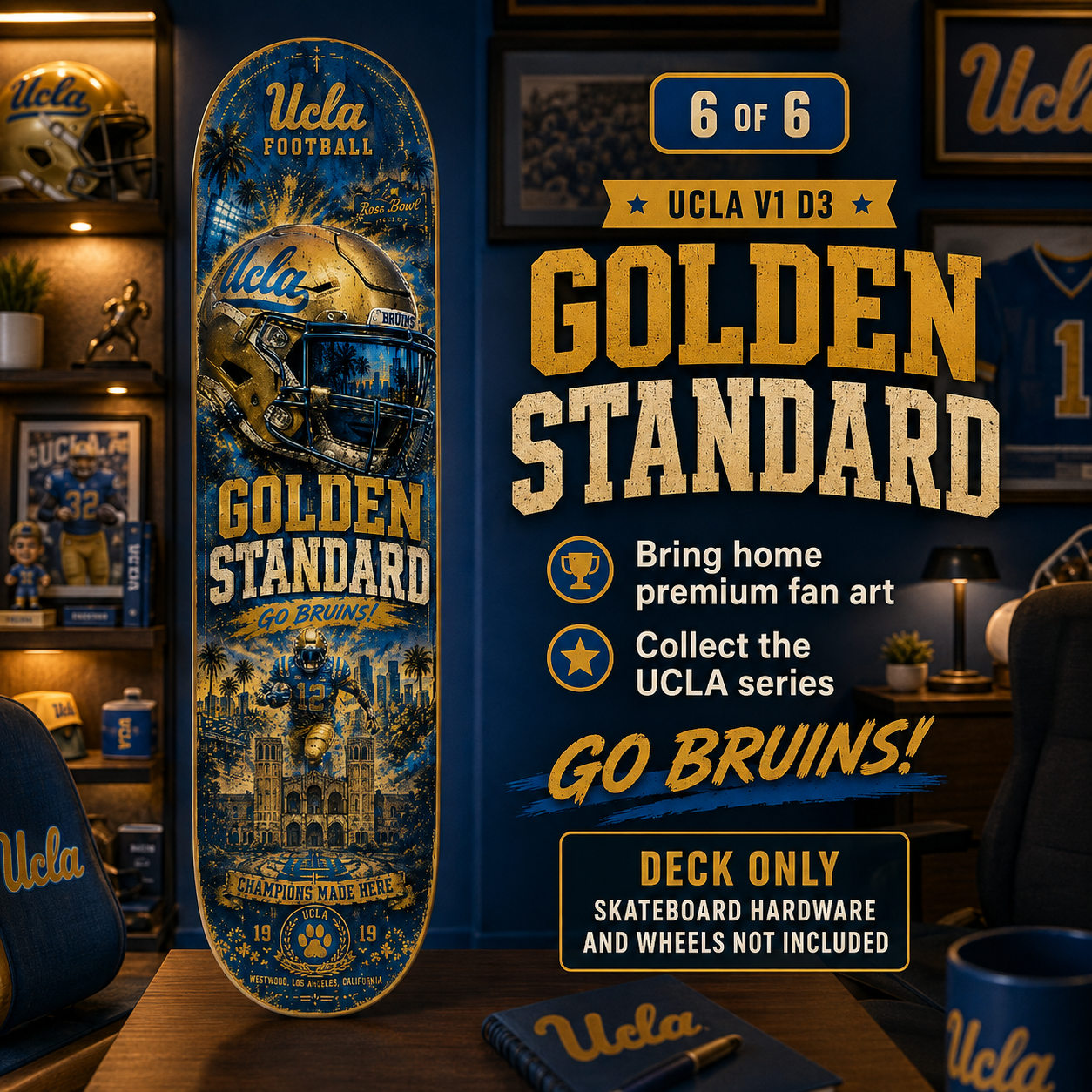 Golden Standard- Customized Skateboard