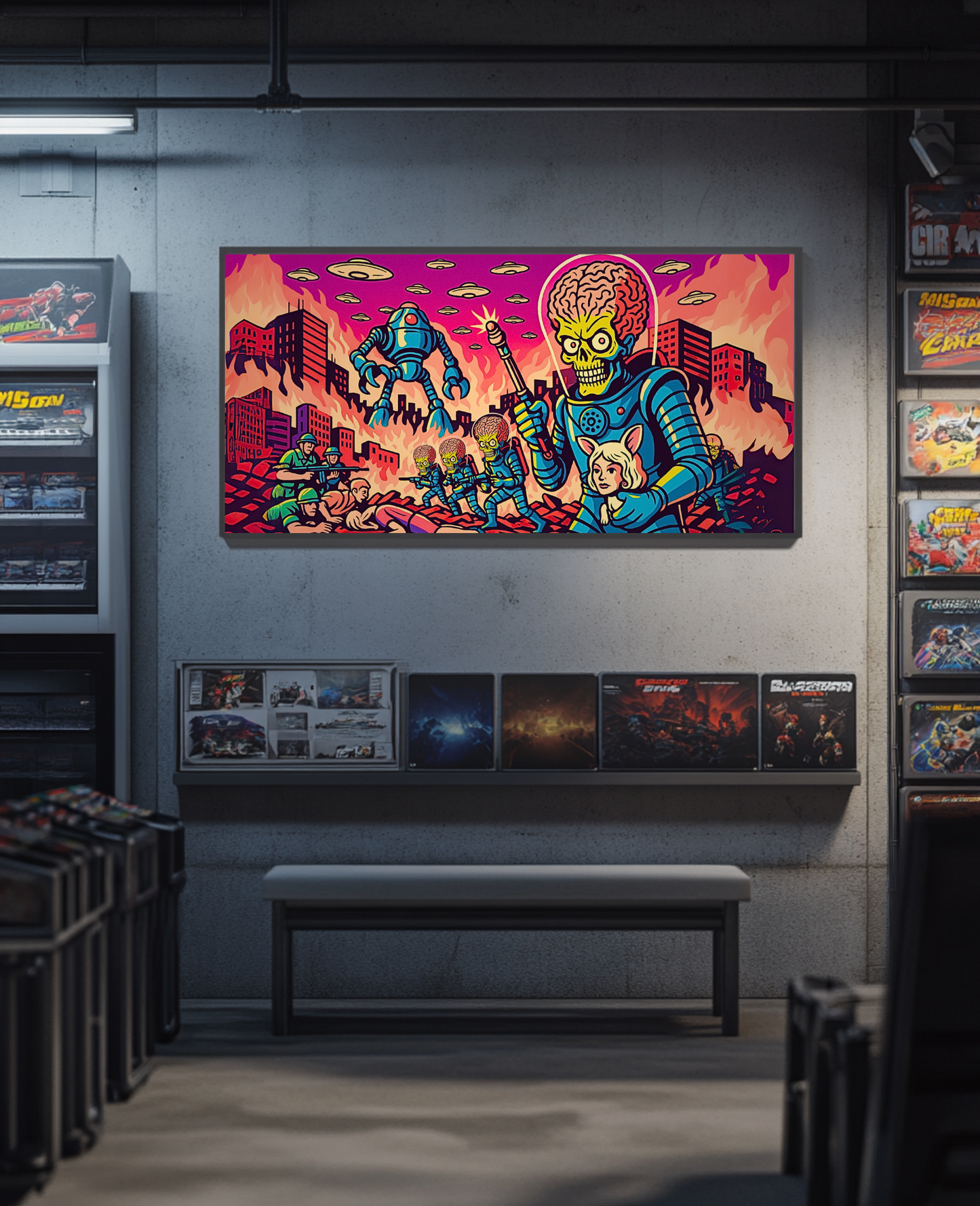Mars Battle- Custom Canvas Wall Art