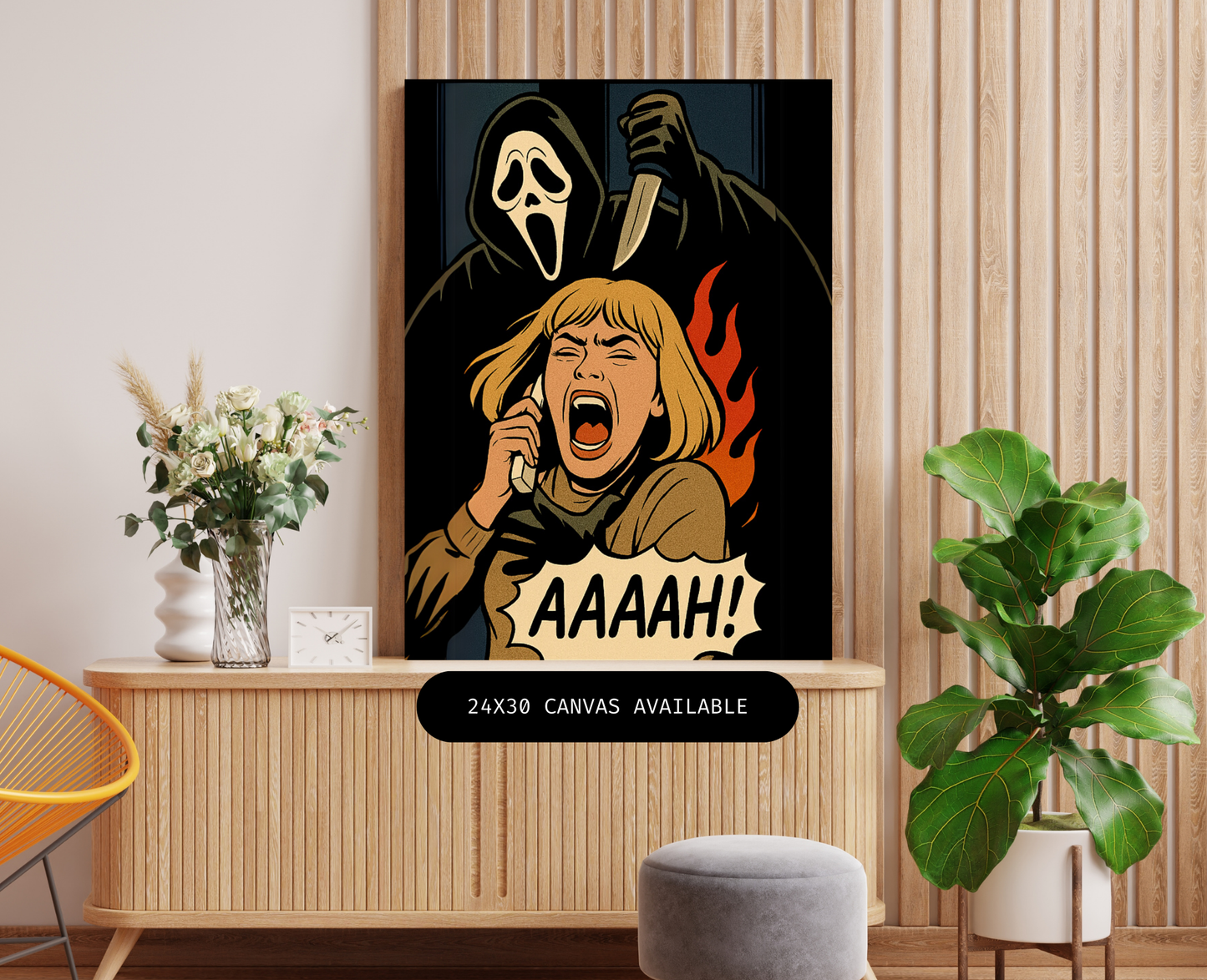 Stab Killer- Custom Canvas Wall Art
