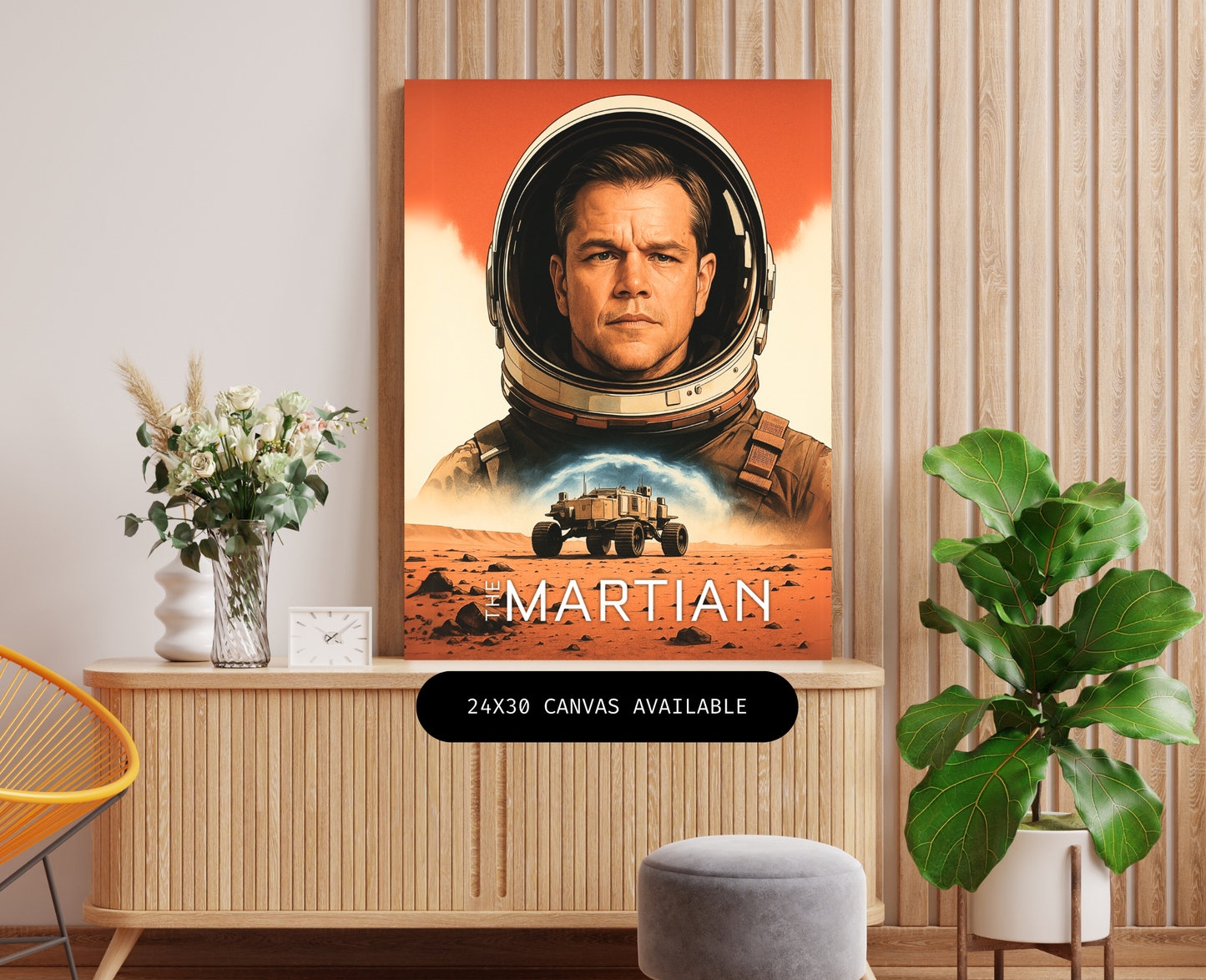 Mars Vacation- Custom Canvas Wall Art