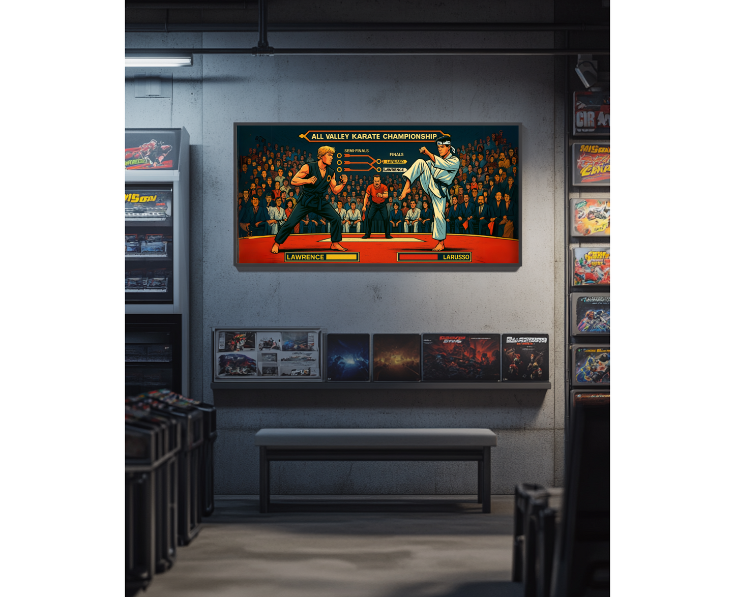 Karate Battle- Custom Canvas Wall Art