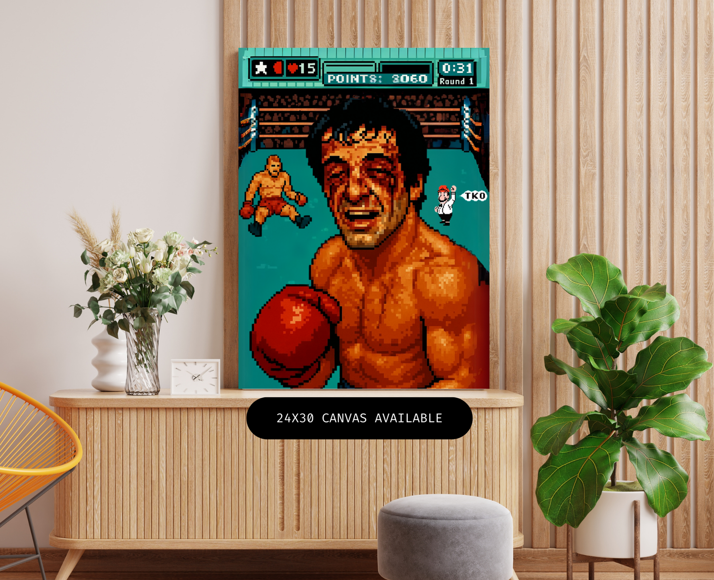Punch Back- Custom Canvas Wall Art
