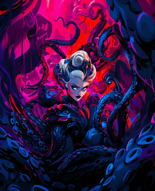 Octopus Lady- Custom Canvas Wall Art