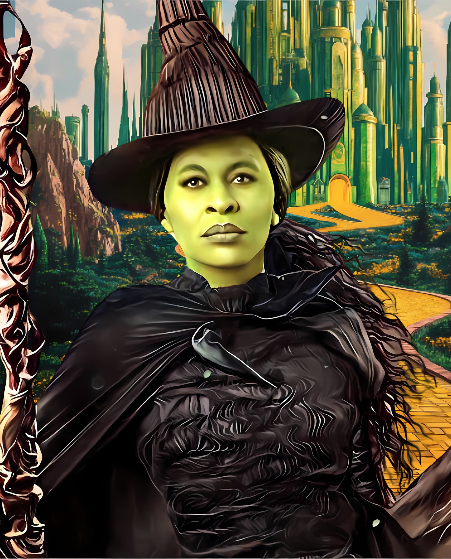 Green Witch- Custom Canvas Wall Art