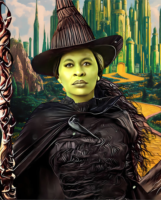 Green Witch- Custom Canvas Wall Art
