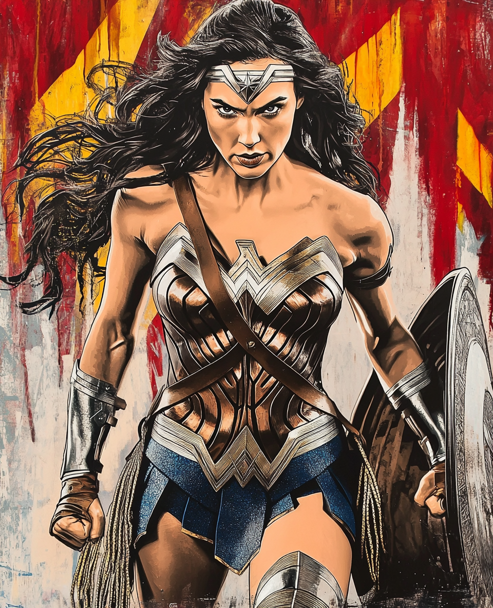 Warrior Woman- Custom Canvas Wall Art