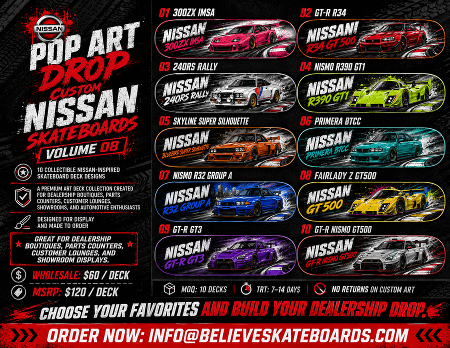 NISSAN SKATEBOARD DROP- VOLUME 8