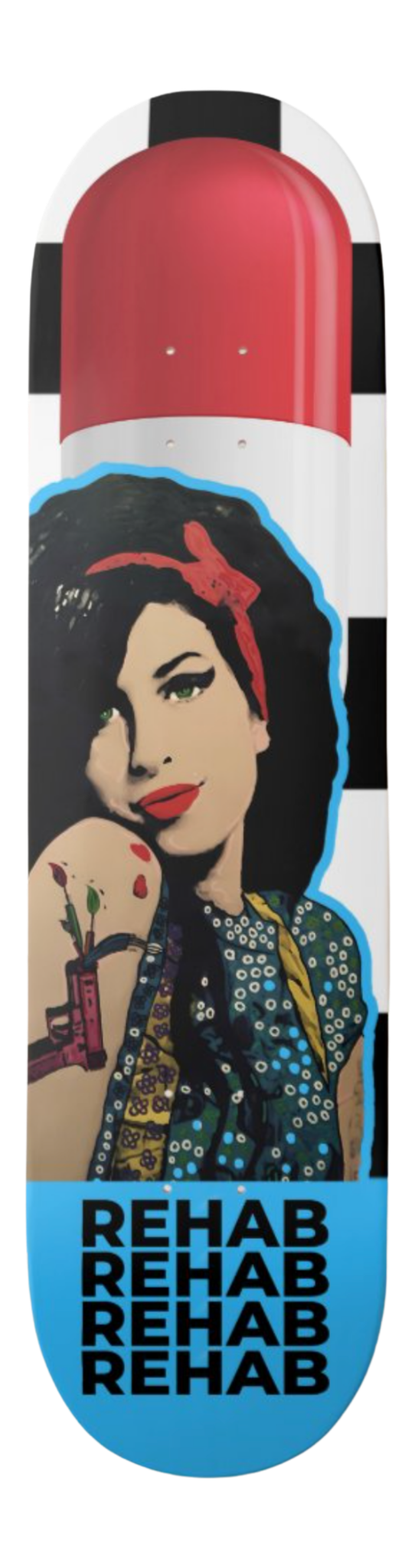 Amy Winehouse Rehab — Skateboard Deck