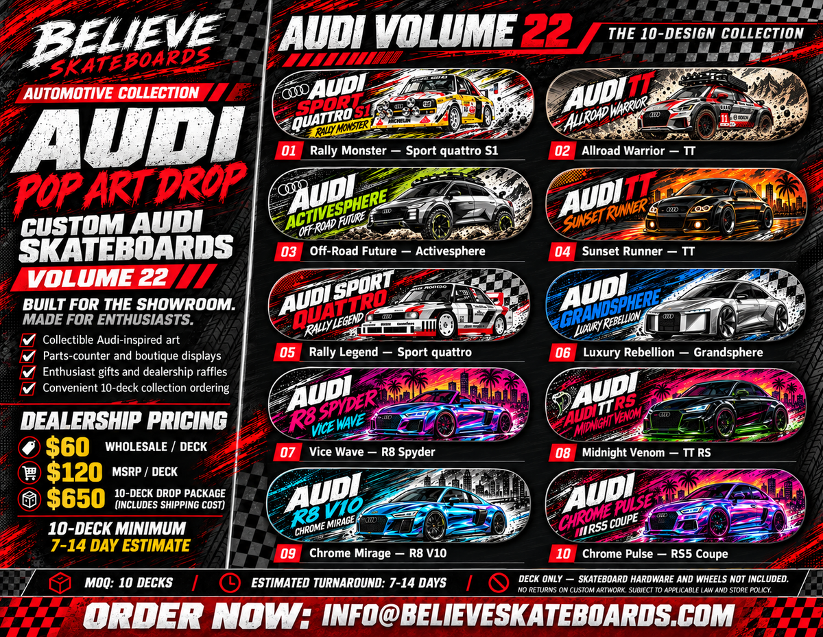 AUDI POP ART DROP — VOLUME 22 | 10-DECK COLLECTION