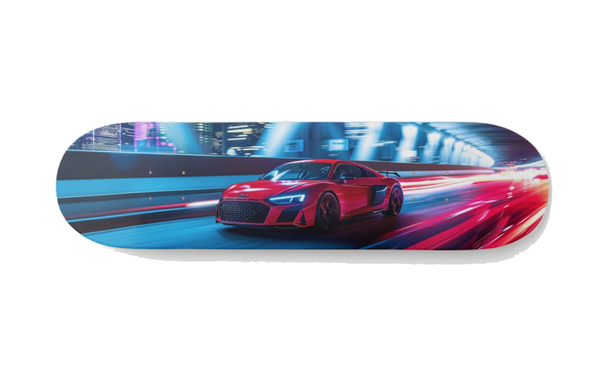 Audi Red Speed — Skateboard Deck