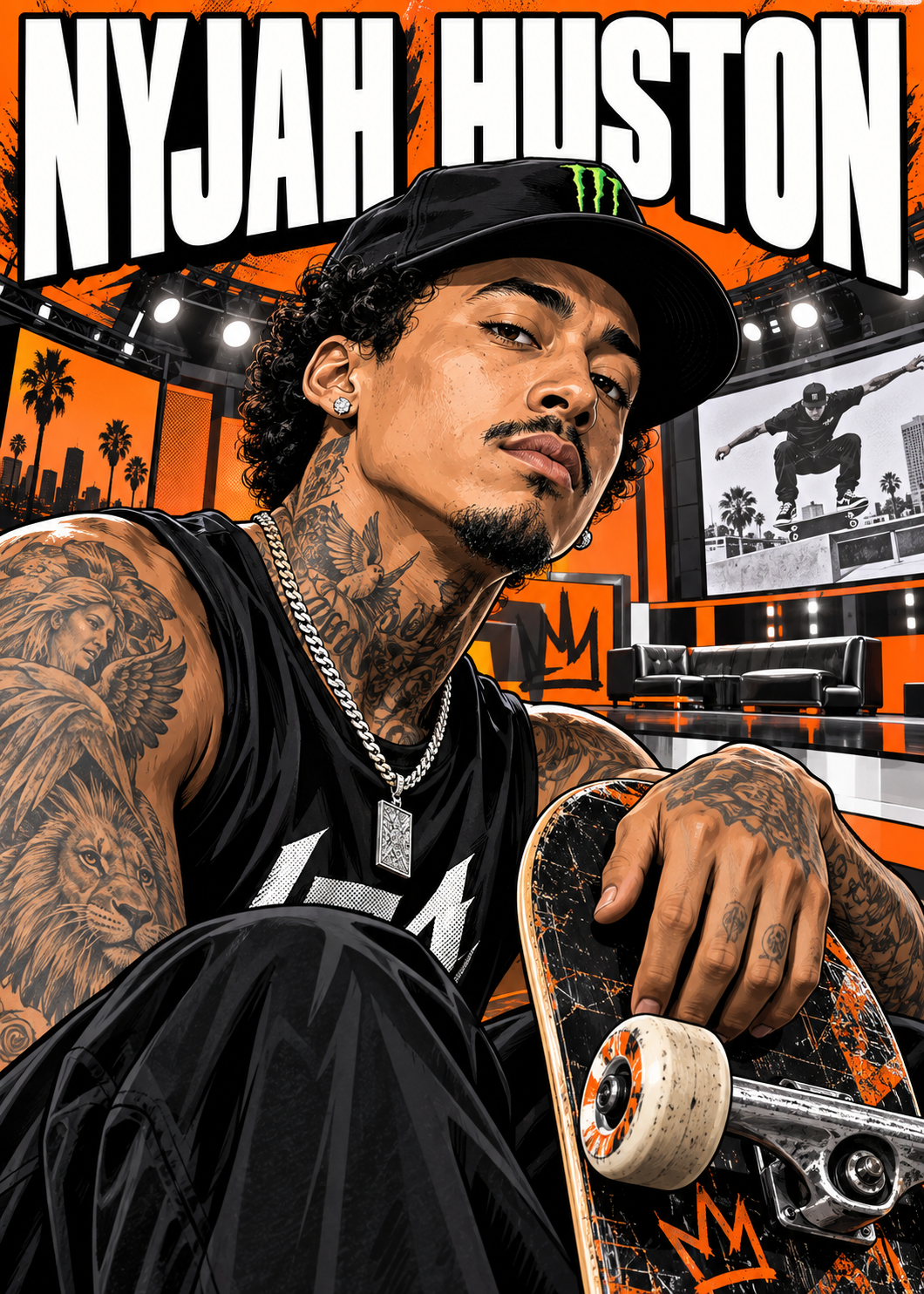 Nyjah- Custom 5x7