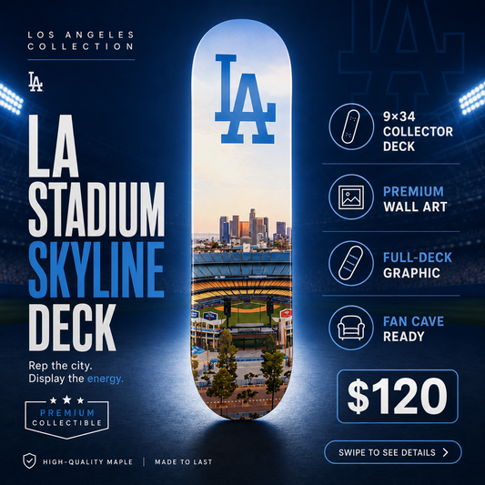 LA Baseball 3- Customized Skateboard