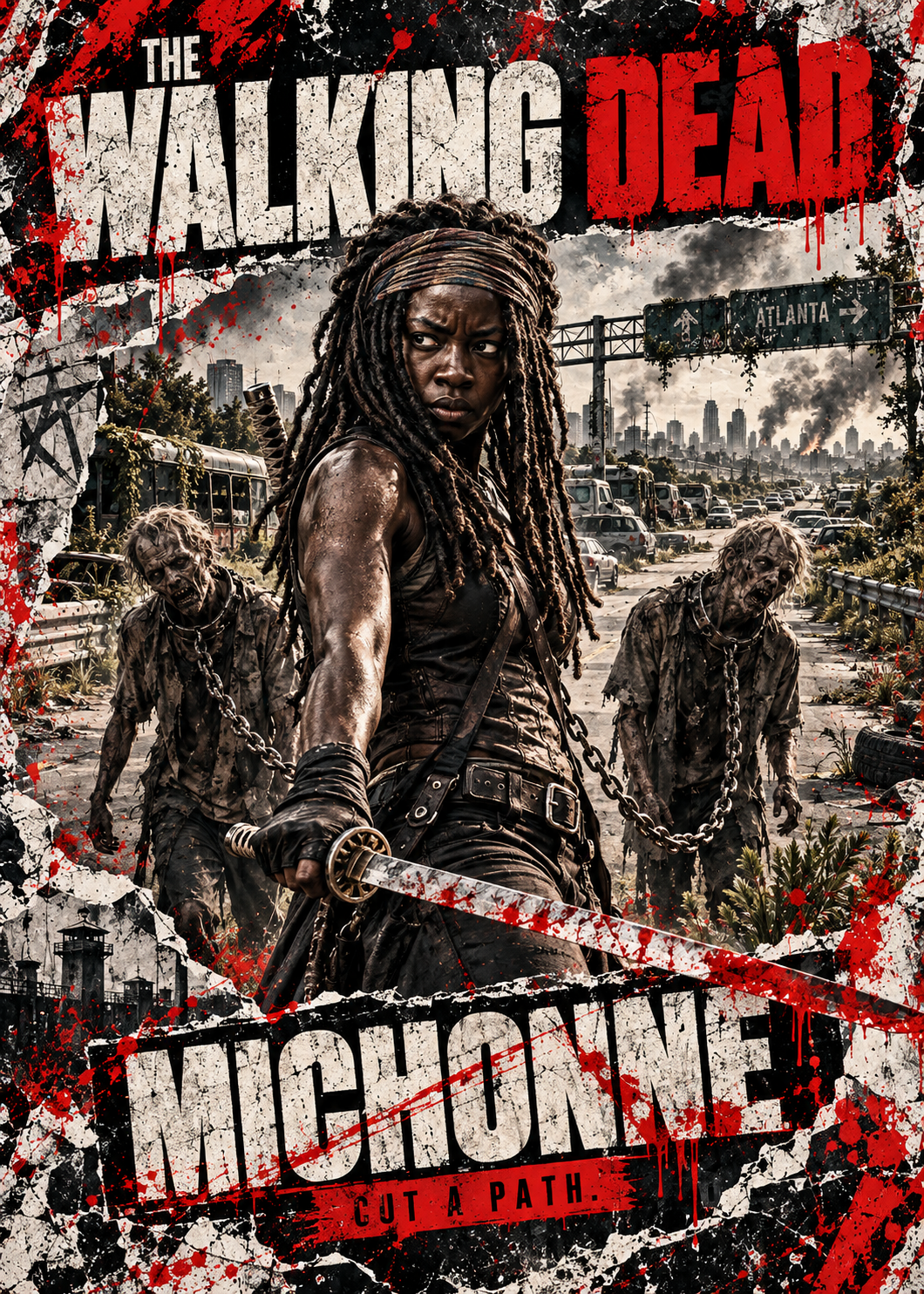 The Walking Dead — Michonne — 5×7 Canvas Art