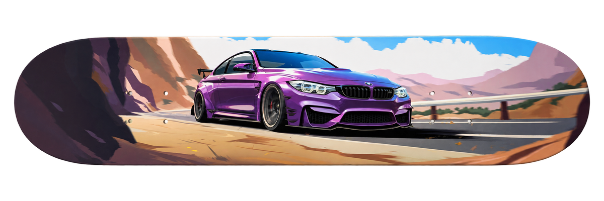 BMW Purple Canyon — Skateboard Deck