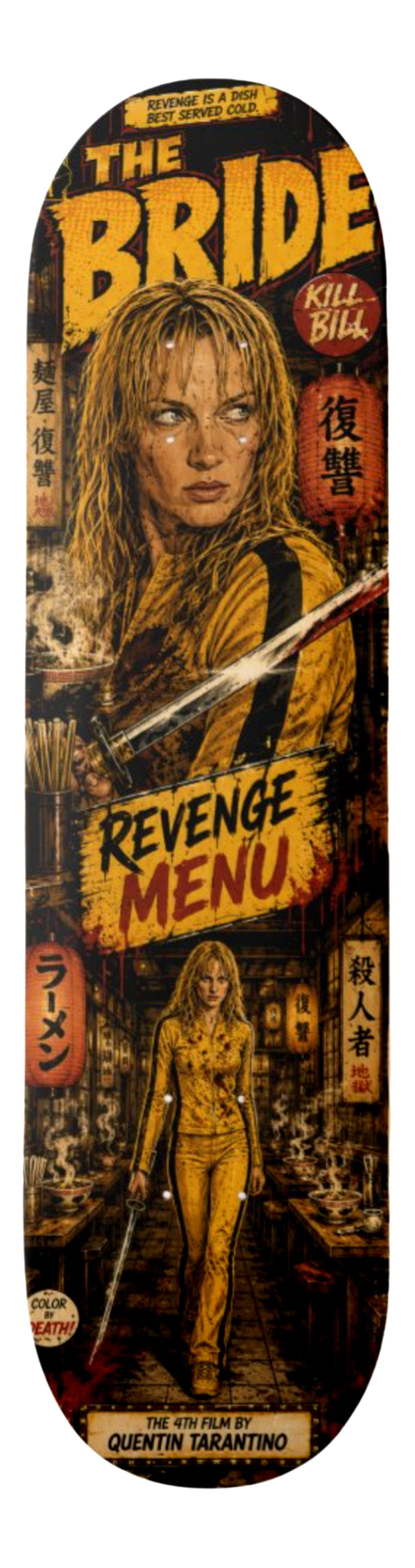 The Bride Revenge Menu — Skateboard Deck