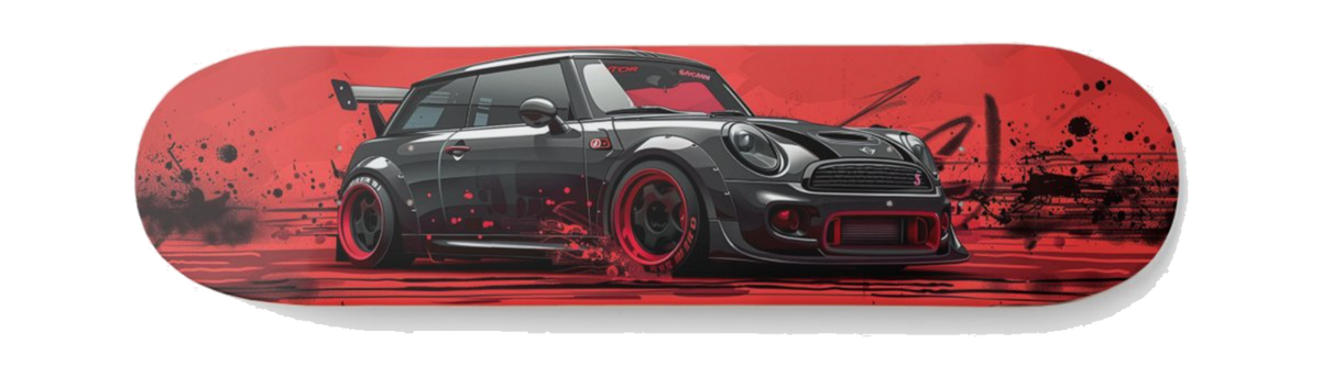 Mini Cooper Redline Race — Skateboard Deck