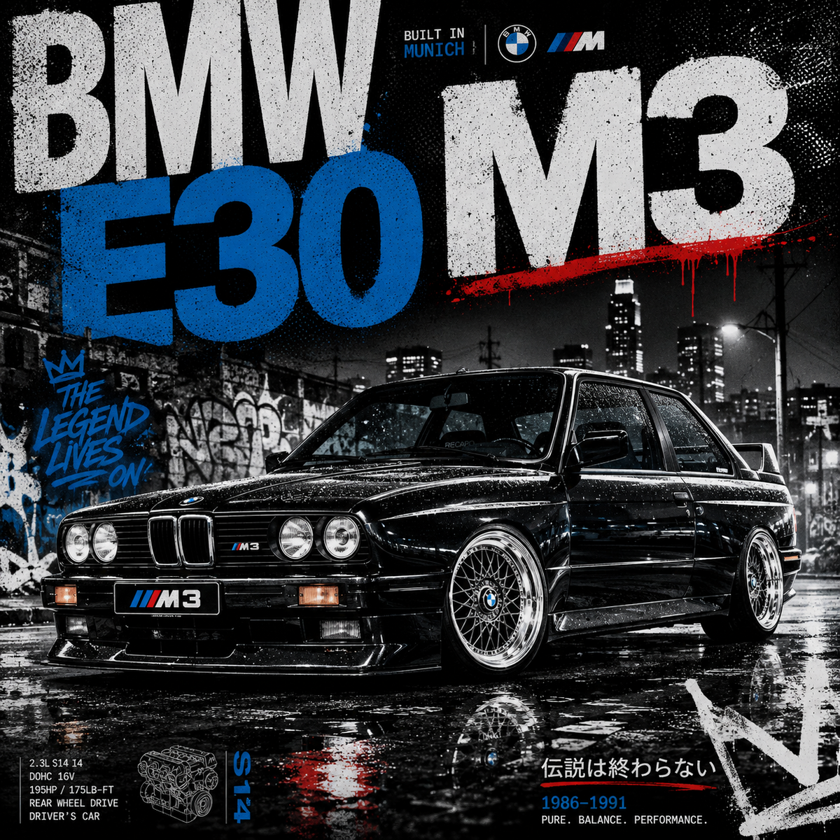 BMW E30 M3 – Automotive 4x4 Tile