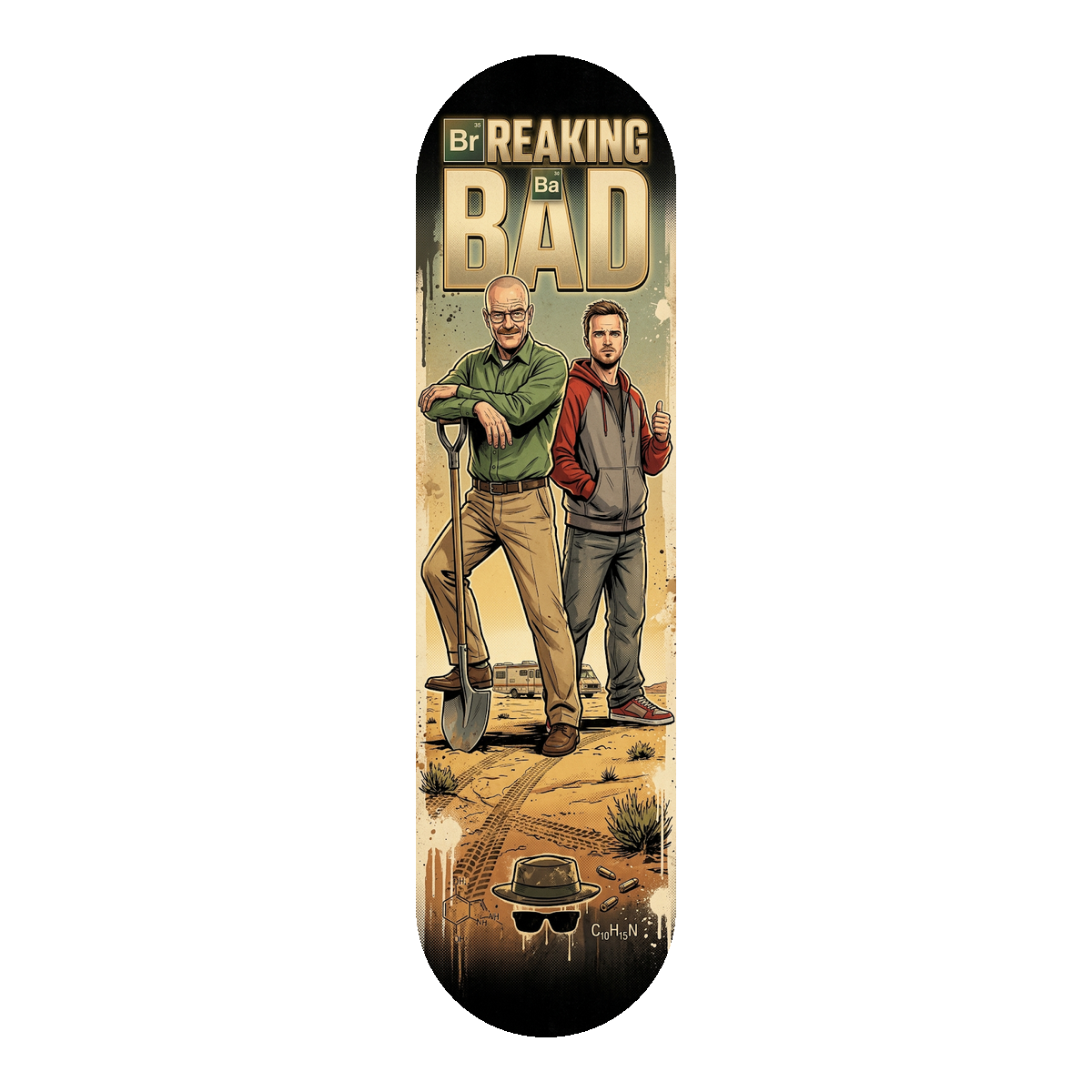 Breaking Bad Duo Poster Skateboard Deck