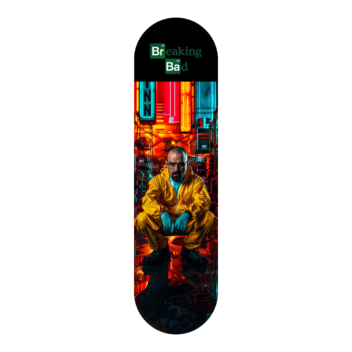 Breaking Bad Neon Lab Skateboard Deck