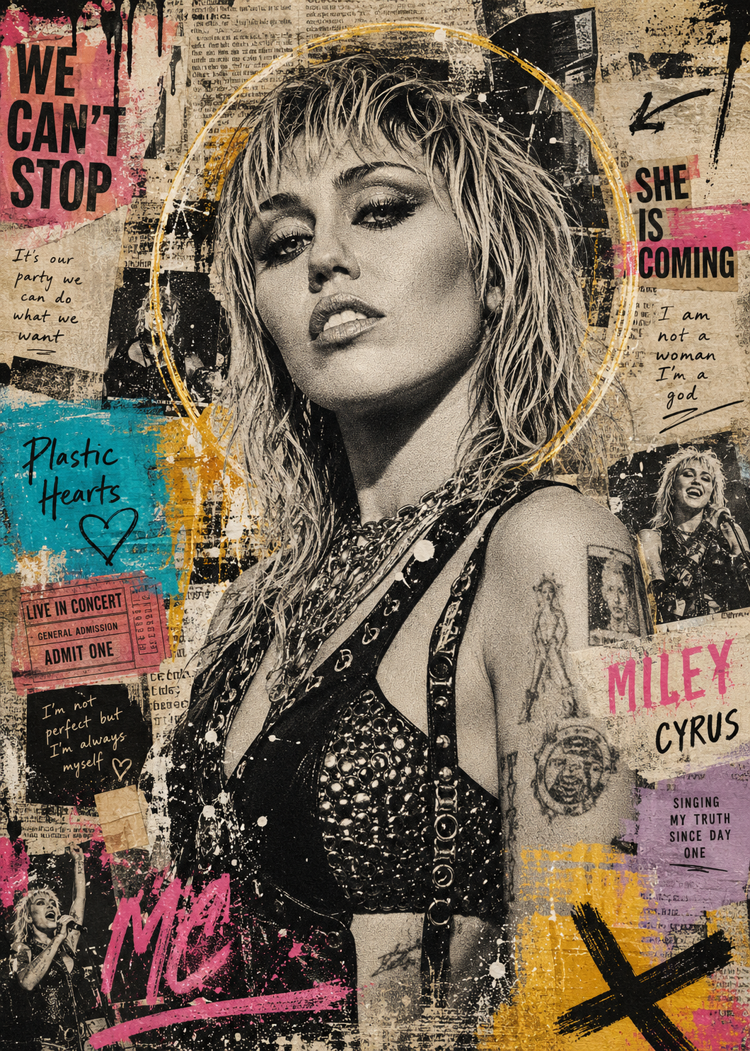 Miley- Custom 5x7 Canvas